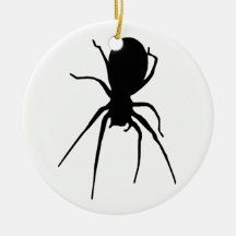 Schwarze gruselige Spinnen-Verzierung Halloweens Ornamente