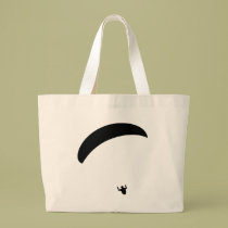 schwarze Ikone des Gleitschirmfliegen taschen