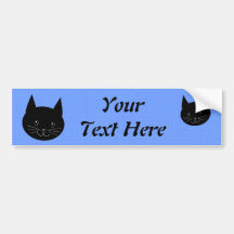 Schwarze Katze Autoaufkleber