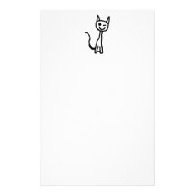 Schwarze Katze, blinzelnd Personalisierte Druckpapiere