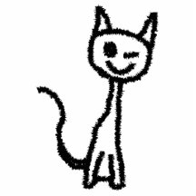 Schwarze Katze, blinzelnd Photoausschnitte