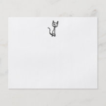Schwarze Katze, blinzelnd Vollfarbige Flyer