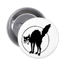Schwarze Katze Buttons