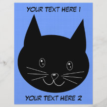 Schwarze Katze Flyerdruck
