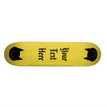 Schwarze Katze Personalisiertes Skatedeck