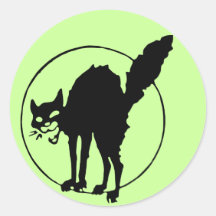 Schwarze Katze Sticker