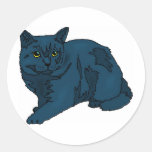 schwarze Katze Stickers