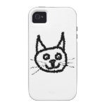 Schwarze Katze Vibe iPhone 4 Case
