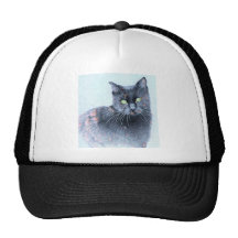 Schwarze Katzen-Hut! Retrokultkappen