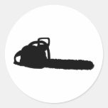 schwarze Kettensäge Sticker