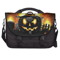 Schwarze Kürbis-Laptop-Tasche commuterbag