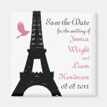 Schwarze Liebe-Vögel Save the Date Kühlschrankmagnet