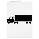 schwarze LKW-Ikonen Karte