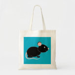 Schwarze Maus Leinentasche