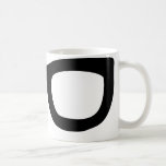 schwarze Nerdgläser Teetasse