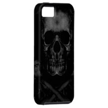 Schwarze Schädel iPhone 5 Case-Mate stark Hülle Fürs iPhone 5