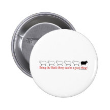 Schwarze Schafe Anstecknadelbutton
