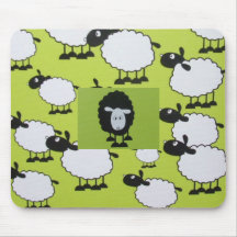 Schwarze Schafe Mousepads