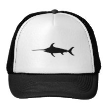 Schwarze Schwertfische Baseballkappen