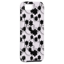 schwarze Spitze weißer silk girly iphone 5 Kasten iPhone 5 Schutzhüllen