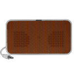 Schwarze Streifen auf Orange Notebook Speaker