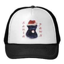 Schwarze Tatzen Russe-Terriers Sankt Retro Cap