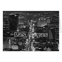 Schwarze u. weiße Las Vegas-Karte