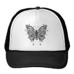 Schwarze u. weiße Schmetterling-Tätowierung Art Baseball Cap
