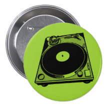 Schwarze u. weiße Turntable Button
