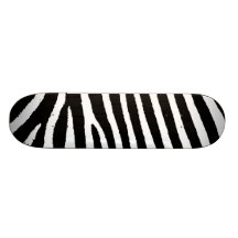 Schwarze u. weiße Zebra-Streifen Personalisierte Decks