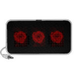 Schwarze und rote Rose Reise Speaker