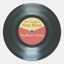 Schwarze Vinylmusik-Bibliotheks-Aufzeichnungs-Aufk