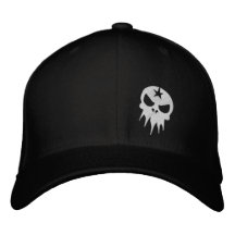 Schwarzer angepasster Hut Bestickte Baseballcaps
