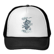 Schwarzer Drache des Wasser-2012 Baseballcaps