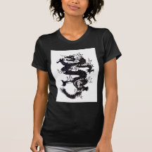 Schwarzer Drache Tshirt