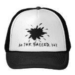 Schwarzer Fleck. .bin TEER BALLED, Sie Retromütze