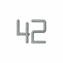 Schwarzer gestickter Hoodie 42