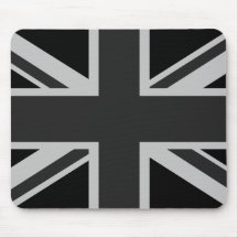 Schwarzer Gewerkschafts-Jack Mousepad