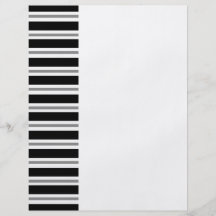 Schwarzer grauer horizontaler Streifen-Flyer