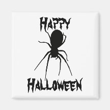 Schwarzer gruseliger Spinnen-Magnet Halloweens Magnete