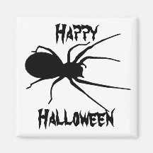 Schwarzer gruseliger Spinnen-Magnet Halloweens