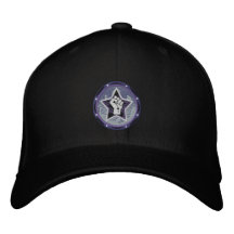 schwarzer Hut des Logos VR Baseballmütze