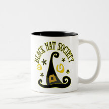 Schwarzer Hut-Gesellschaft Zwei-Ton Becher Teetasse