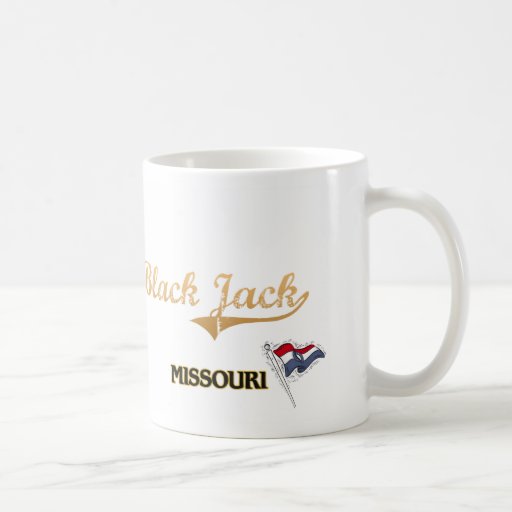 Schwarzer Jack-Missouri-Stadt-Klassiker Kaffeetassen