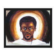 Schwarzer Jesus Galerie Faltleinwand