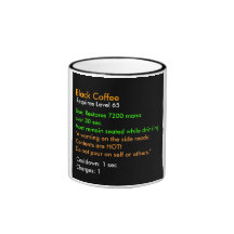 Schwarzer Kaffee Tasse
