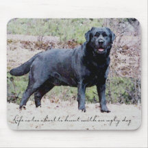Schwarzer Labrador Mousepad