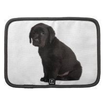 Schwarzer Labrador-Welpe Folio Planer