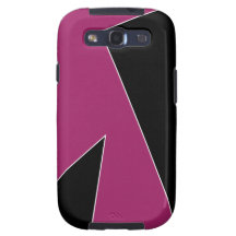 Schwarzer magentaroter geometrischer Case-Mate-Kas