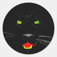 Schwarzer Panther-Aufkleber